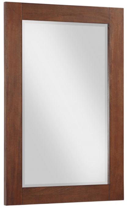 Meridian Furniture Monad Walnut Mirror-1