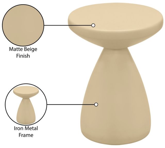 Meridian Furniture Anika Beige End Table-4