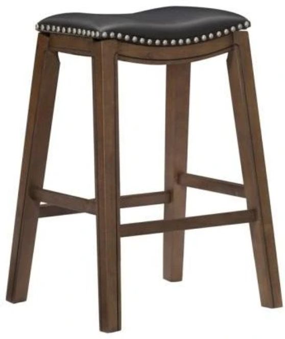 Homelegance® Ordway Black/Brown 29" Bar Stool-0