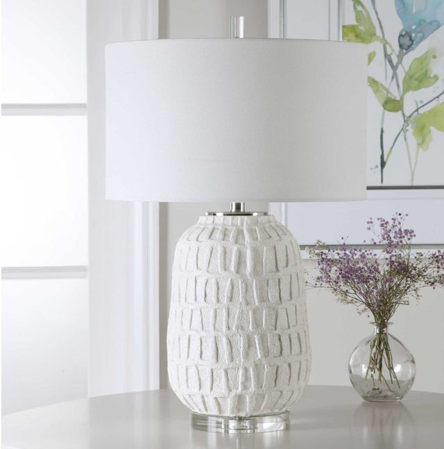 Uttermost® Caelina Aged White Table Lamp-1