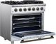 FORNO® Massimo Series Alta Qualita 36" White Pro Style Gas Range-4