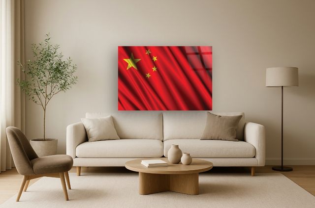Classy Living Wordly Chinese Flag Wall Art-1