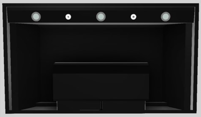 Vent-A-Hood® Designer Series 42" Black Wall Mounted Range Hood-3
