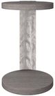 Bernhardt Prado Porcini Accent Table with Bright Graphite Base-1