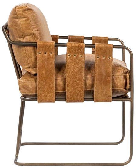 Classic Home Strapling Bronze/Sedona Brown Dining Chair-3