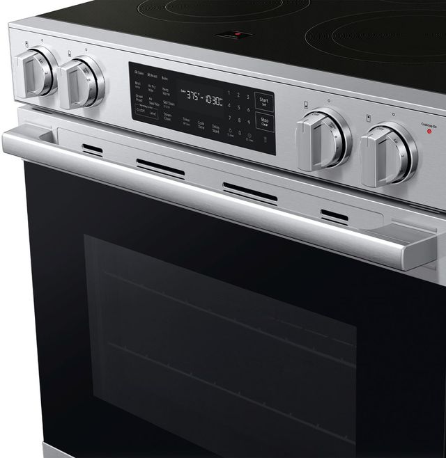 Samsung Bespoke 30" Stainless Steel Smart Slide-In Electric Range with True Convection-4