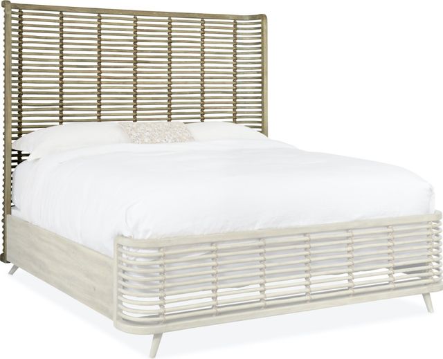 Hooker® Furniture Surfrider Driftwood California King Rattan Bed-1