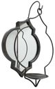 A & B Home Aegean Matte Black Wall Candle Holder-0