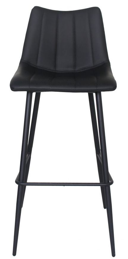 Moe's Home Collection Alib Matte Black-M2 Bar stool-1