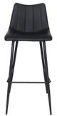 Moe's Home Collection Alib Matte Black-M2 Bar stool-1