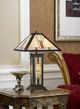 Cal® Lighting & Accessories Tiffany Dark Brown Table Lamp-1