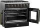 FORNO® Galiano Series Alta Qualita 36" Black Pro Style Gas Range-3