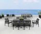 CabanaCoast® Customizable Studio Aluminum/Fabric Outdoor Dining Arm Chair-4