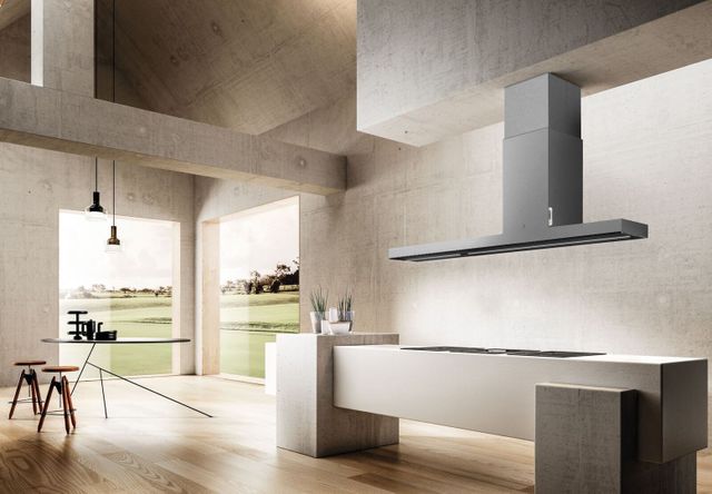 Elica Iconic Series Haiku Island 70" Stainless Steel Island Range Hood-2