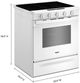 Whirlpool® 30" White Slide-in Gas Range with Air Cooking Technology-4