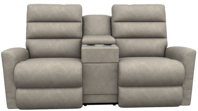 La-Z-Boy® Liam Pebble Power Wall Reclining Loveseat with Console, Headrest, and Lumbar-1