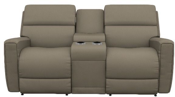 La-Z-Boy® Apollo Fossil Manual Reclining Loveseat with Console-1