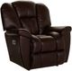 La-Z-Boy® Maverick Walnut Leather Power Rocking Recliner with Headrest-0