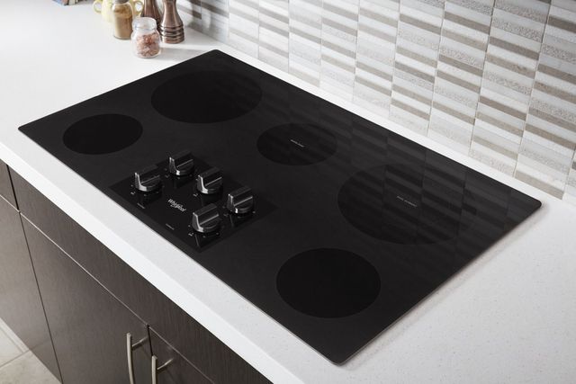 Whirlpool® 36" Black Electric Cooktop-2