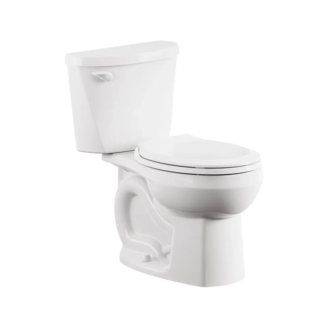 American Standard Colony® White 3 Two-Piece Chair-Height Round Front 10" Rough Toilet Less Seat 1.28 gpf/4.8 Lpf-0