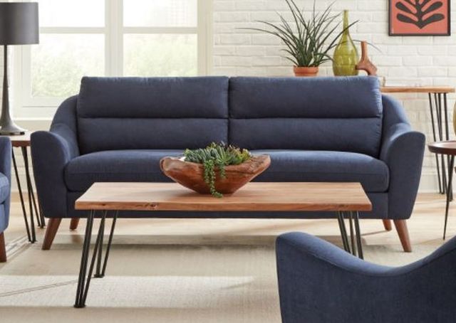 Coaster® Gano 2-Piece Navy Blue Living Room Set-1