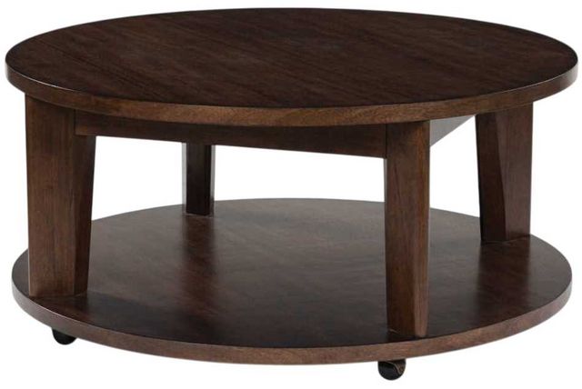 Signature Design by Ashley® Korestone Dark Brown Round Cocktail Table