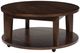 Signature Design by Ashley® Korestone Dark Brown Round Cocktail Table-0