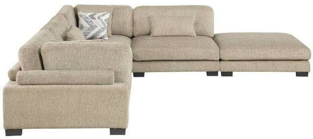 Homelegance® Tinley 5-Piece Brown Modular Sectional with Ottoman-2