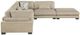 Homelegance® Tinley 5-Piece Brown Modular Sectional with Ottoman-2
