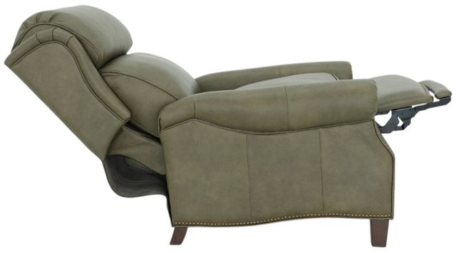 BarcaLounger® Meade Oasis Olive Leather Manual Recliner-1