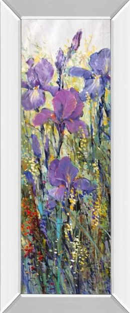 Classy Art Iris Field I by Tim Otoole Mirror Framed Wall Art-0
