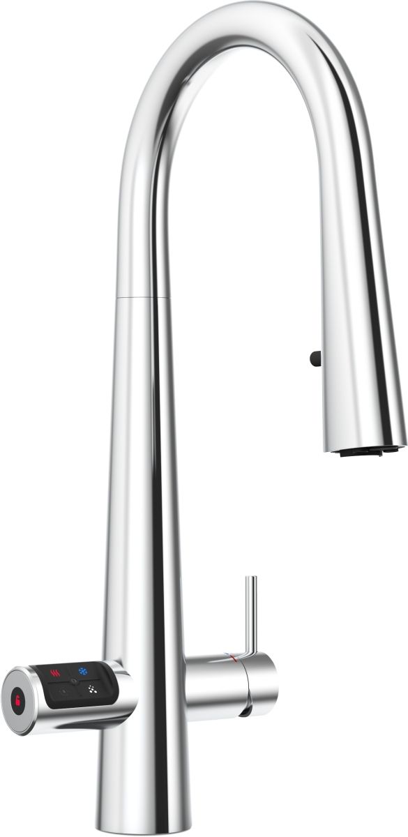 Zip® Water HydroTap Celsius Plus with Pull-Down Sprayer Boiling, Chilled, Sparkling Kit in Bright Chrome-0