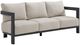 Elements International Playa Dark Gray/Olefin Beige Fabric/Metal Outdoor Sofa-0
