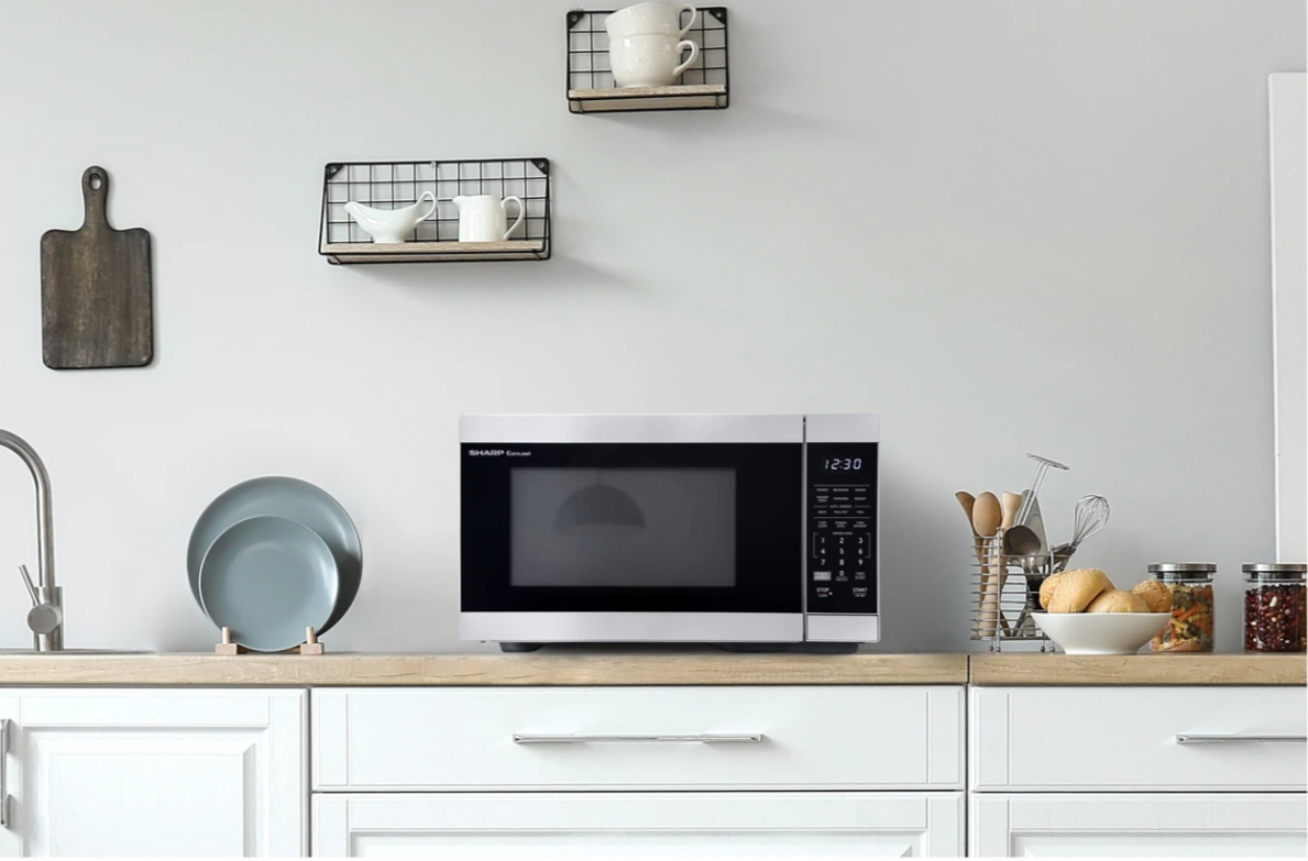 Sharp® 1.1 Cu. Ft. Stainless Steel Countertop Microwave