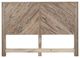 International Furniture Direct Balam Stained White Eastern King Panel Bed-3