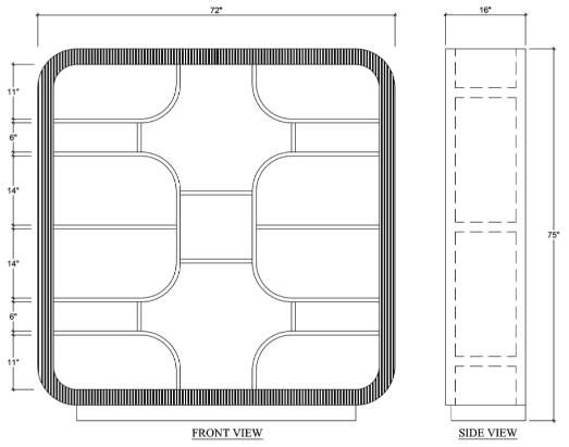 Bramble Customizable Kraton Bookcase-2