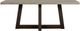 Armen Living Elodie Gray Rectangular Dining Table with Dark Brown Base-1