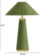 TOV Furniture Graham Green Velvet Table Lamp-2
