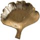 A & B Home Gold Gingko Leaf Decorative Plate-2