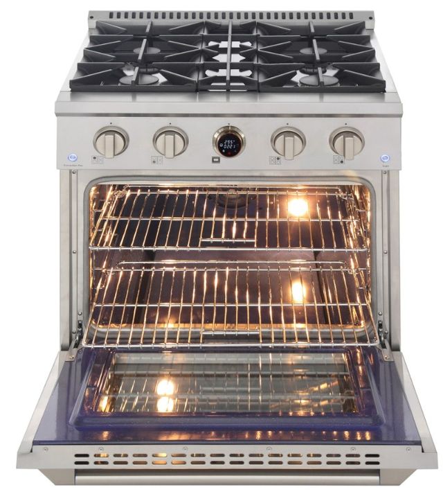 Kucht Professional KX Series 30" Stainless Steel Pro Style Dual Fuel Range with Kucht Horus Thermostat-2