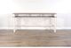 Sunny Designs™ Buck Skin Marble White Console Table with Brown Top -4