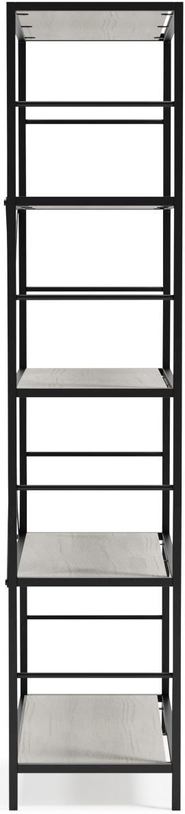 Signature Design by Ashley® Bayflynn White/Black 5 Shelves Bookcase-3