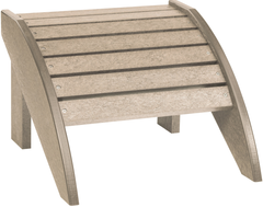 C R Plastic Beige Footstool