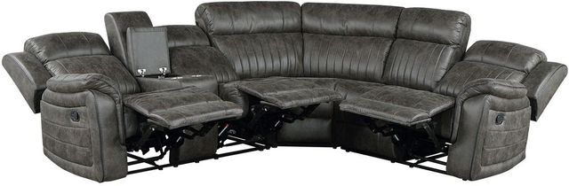Homelegance® Centeroak 3-Piece Brownish Gray Manual Reclining Sectional-3
