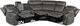 Homelegance® Centeroak 3-Piece Brownish Gray Manual Reclining Sectional-3