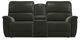 La-Z-Boy® Norris Shitake Leather Power Reclining Loveseat with Headrest and Console-1