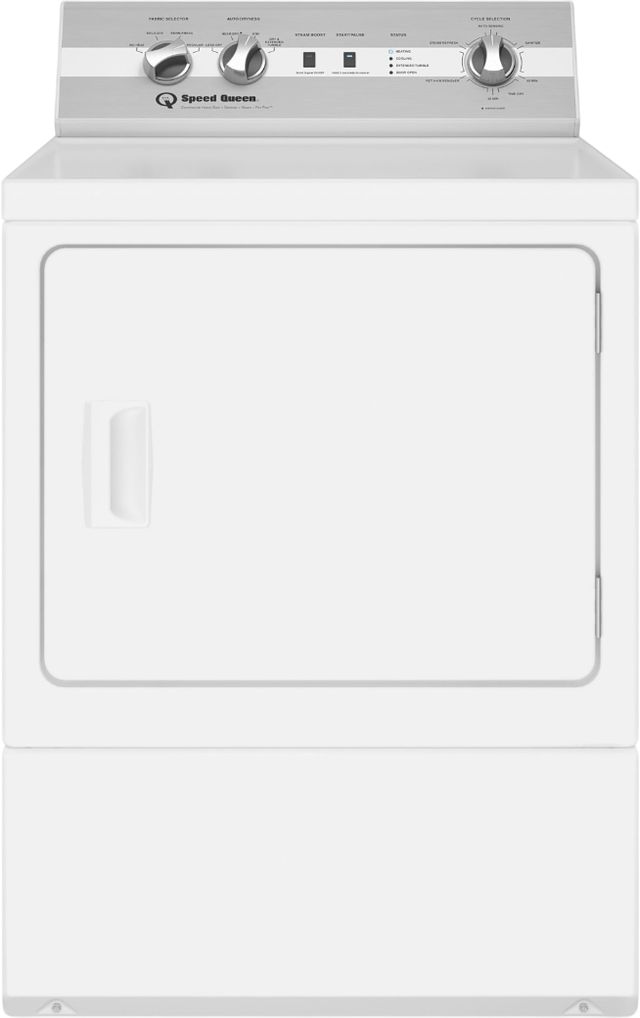 Speed Queen® White Top Load Washer & Gas Dryer Laundry Pair-2