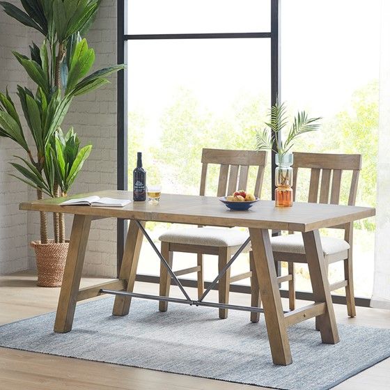 Olliix by INK+IVY Sonoma Reclaimed Grey Dining Table-3