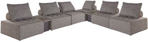 Signature Design by Ashley® Bree Zee 8-Piece Brown Fabric Outdoor Modular Seating Set with End Table