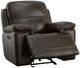 Flexsteel® Fenwick Dark Brown Power Gliding Recliner with Power Headrest-1